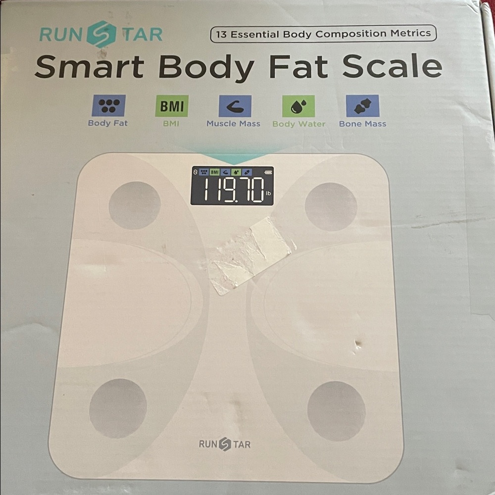 Runstar Smart Body Fat Scale NWT
